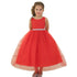 Little Girls Red Rhinestone Tulle Flower Girl Dress 2T-6 - SophiasStyle.com